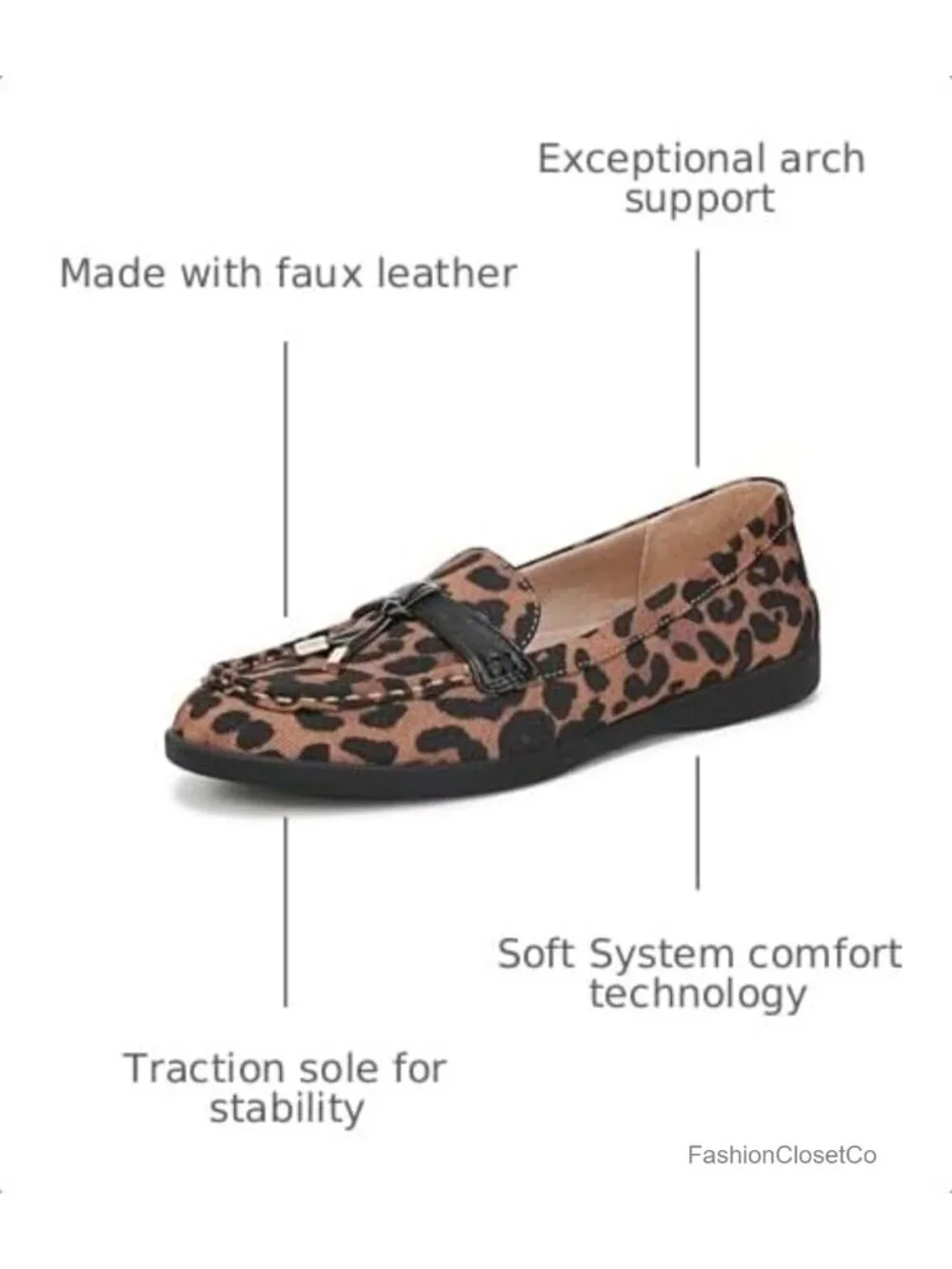 Women's Slip-On Loafer with Soft System Comfort & Arch Support